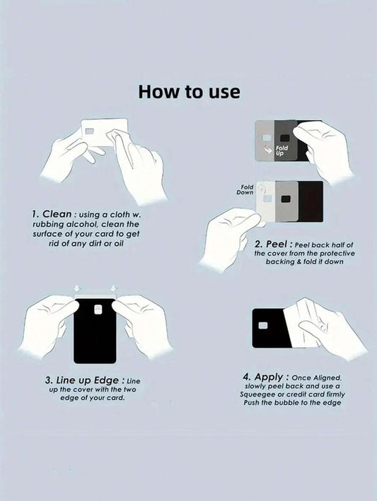 Kreditkarten Aufkleber im „Pokémon“ Stil | Anti-Fingerprint Dekorfolie für Bankkarten