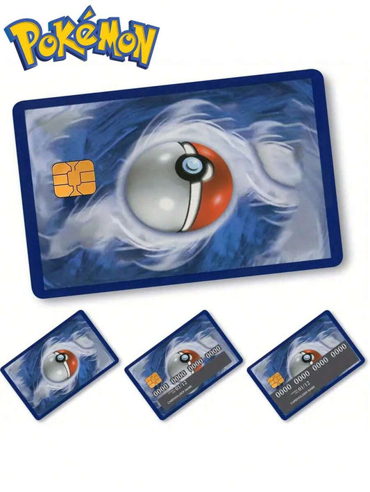 Kreditkarten Aufkleber im „Pokémon“ Stil | Anti-Fingerprint Dekorfolie für Bankkarten