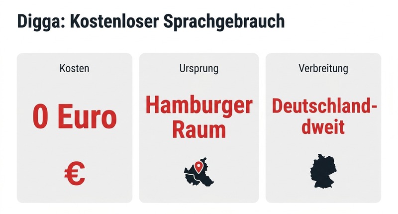 Digga: Kostenloser Sprachgebrauch