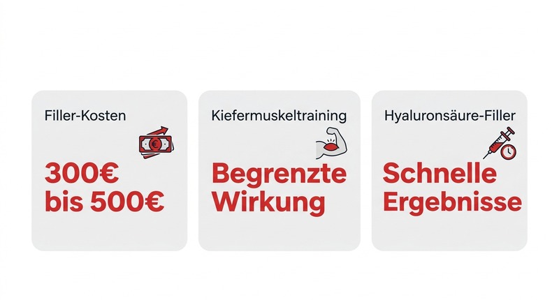 Jawline-Optimierung: Filler ab 300€