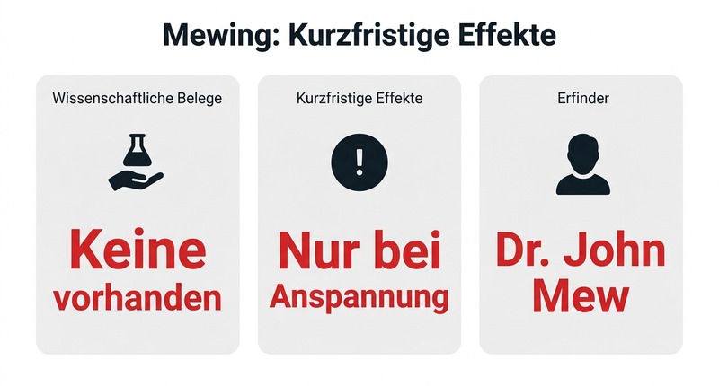 Mewing: Kurzfristige Effekte